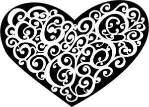 Immagine di vettore di cuore ornamentale