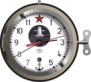 Clock kapal selam nuklir Soviet vektor gambar