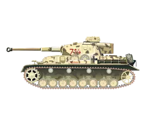 Německý vojenský tank vektor