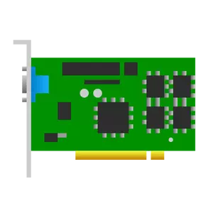 PCI skjermkort vektor ikon