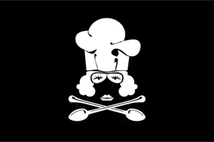 Pirate kitchen flag
