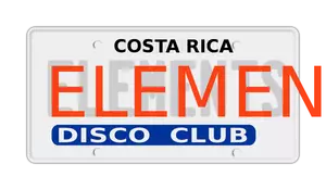 Disco club vector sign