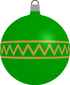 Kuvioitu vihreä pallo