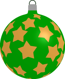 Groene bal met sterren