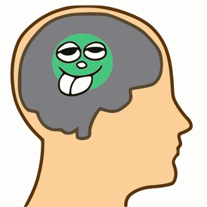 Pea-sized brain illustration