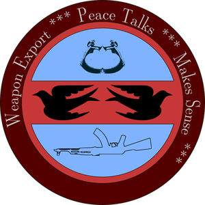 Vector image of peace arm band