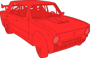 Grafika wektorowa samochodu Łada
