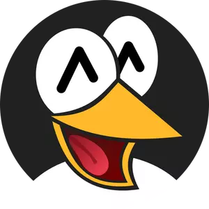 Faccina sorridente di un illustrazione di vettore del pinguino
