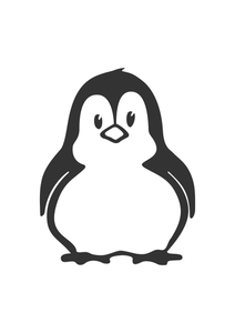 Vectorul de pinguin desene animate