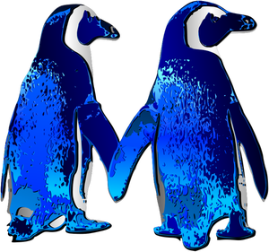 Vector miniaturi de pinguini