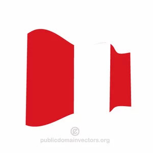 Peruanische Vektor-flag