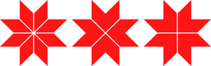 Perun van kruis vector illustraties