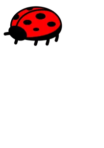 Ladybug simple vector