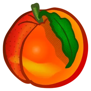 Colored peach