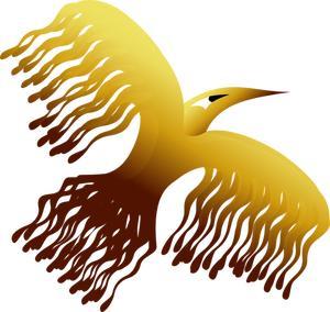 Phoenix bird design vector illustration