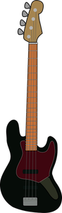 Illustration vectorielle de guitare basse