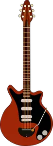 Elektrische gitaar vector illustraties