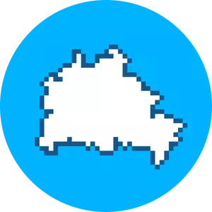 Logotipo de mapa de píxeles