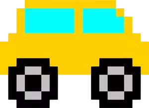 Yellow cartoon car