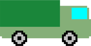 Camion de arta pixel