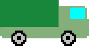 Pixel art truck