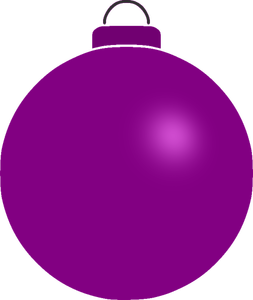 Plain violet bauble