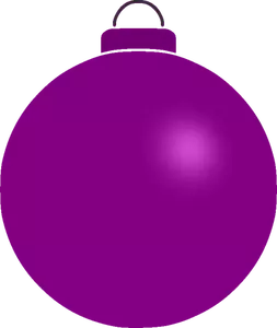 Klar violett Christbaumkugel