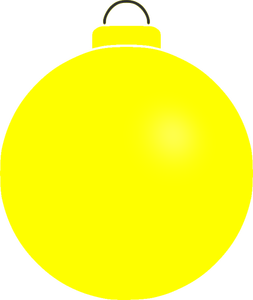 Einfache gelbe Kugel