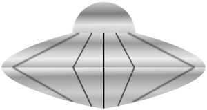 Flying saucer vector image
