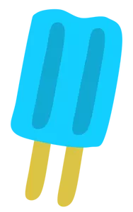 Blauw ijs op stok vector tekening