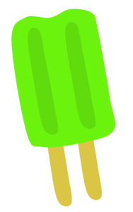 Verde helado de dibujo vectorial de palo