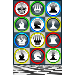 Schémas d’échecs affiche