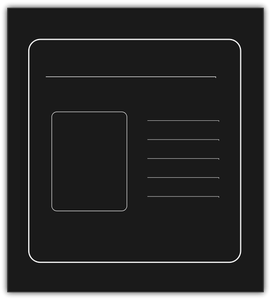 Monochrome presentation icon vector graphics