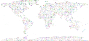 Carte du monde prismatique