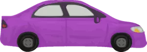 Paarse auto vector afbeelding