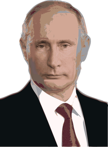 Vladimir Putin portret grafika wektorowa