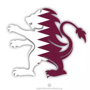Znak vlajka Kataru