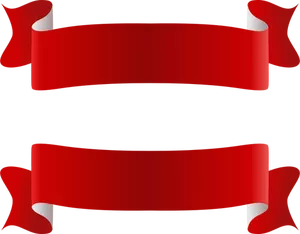 Červená a bílá stuha vektorový obrázek