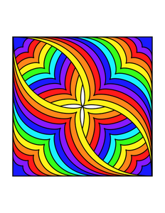 ClipArt vettoriali di forma della farfalla multicolor