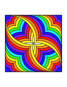 Vektor seni klip bentuk multicolor butterfly