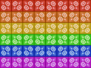 Rainbow flag pattern