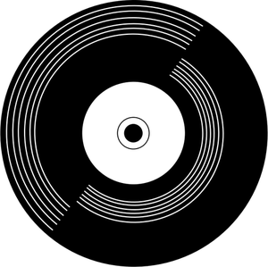 Vinyl record piktogram illustration