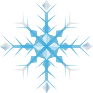 Eenvoudige geometrische sneeuwvlok vectorillustratie