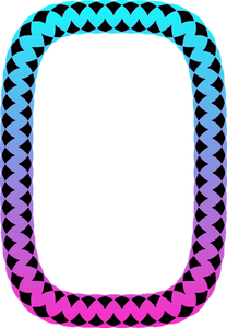 Rechthoekige zigzag frame