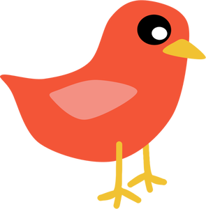 Czerwony kardynał ptak wektor clipart