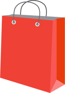 Bolsa de papel rojo