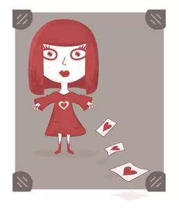 Red queen of hearts