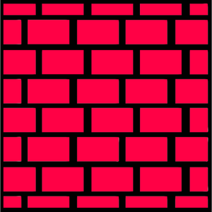 Pink brick wall vector illustration