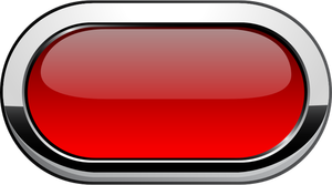 Kalın gri kenarlık kırmızı düğmeye vektör grafikleri