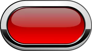 Gráficos de vetor de botão vermelho de borda grossa em tons de cinza